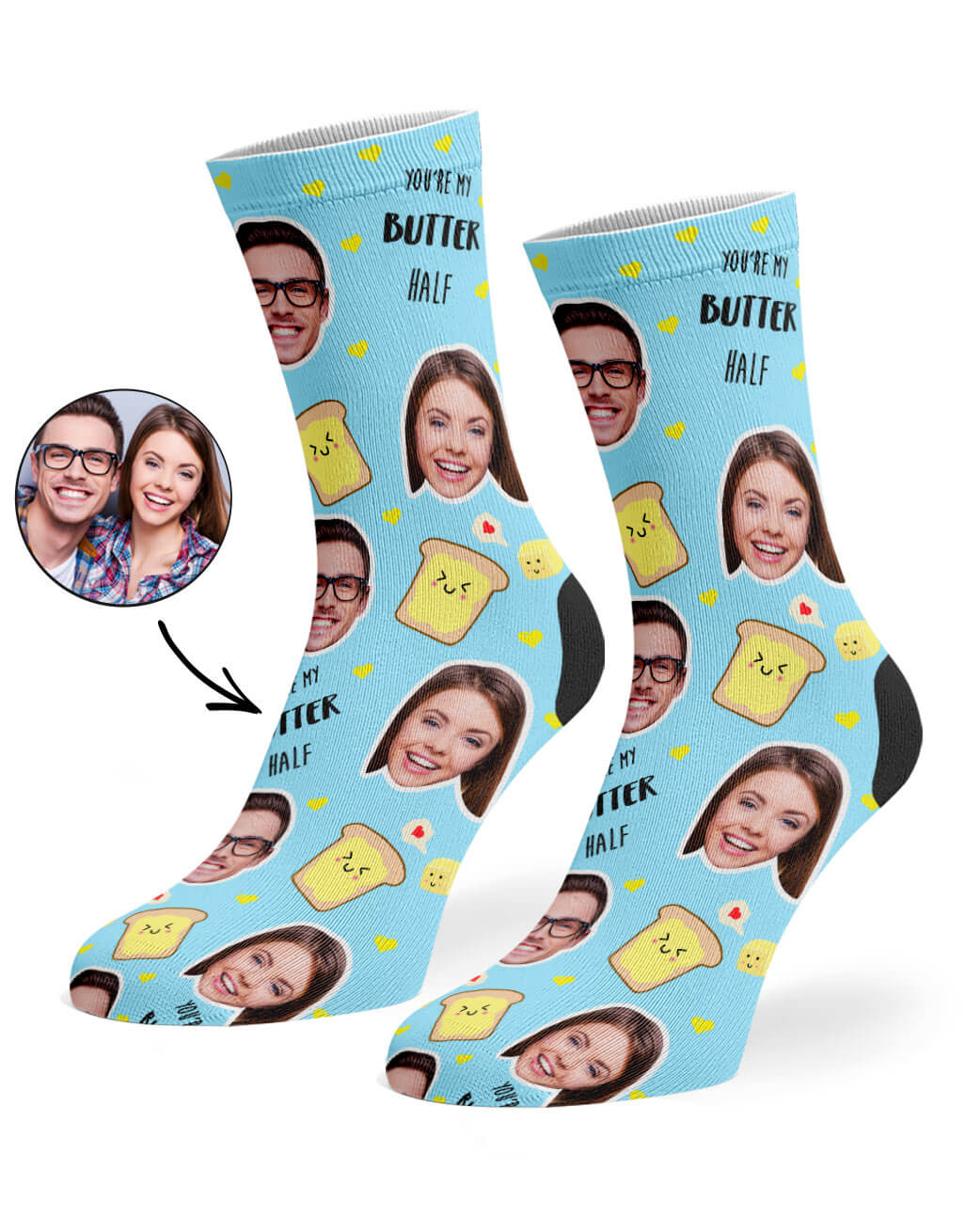 You're My Butter Half Socks Gift