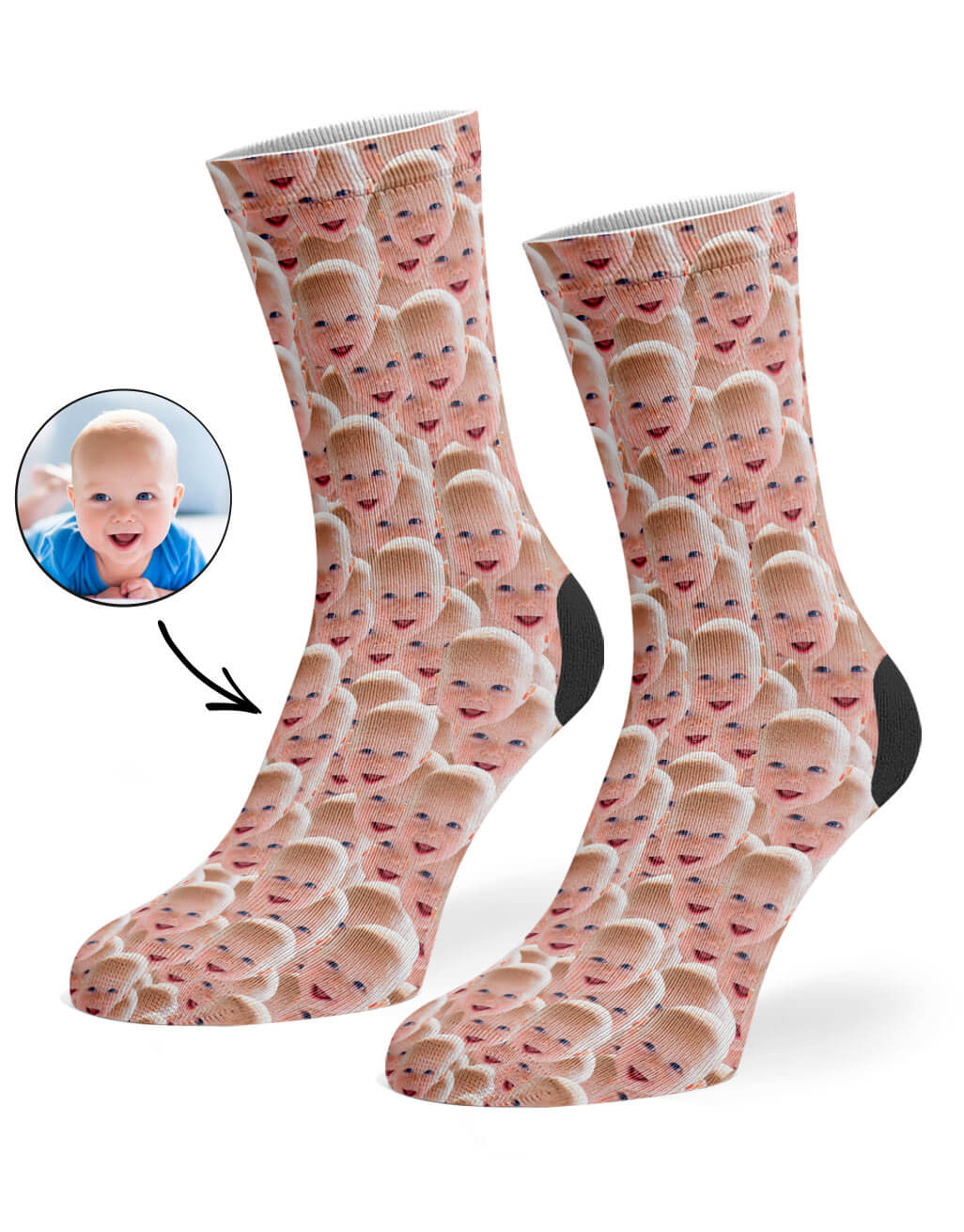 Personalised Baby Mash Up Socks