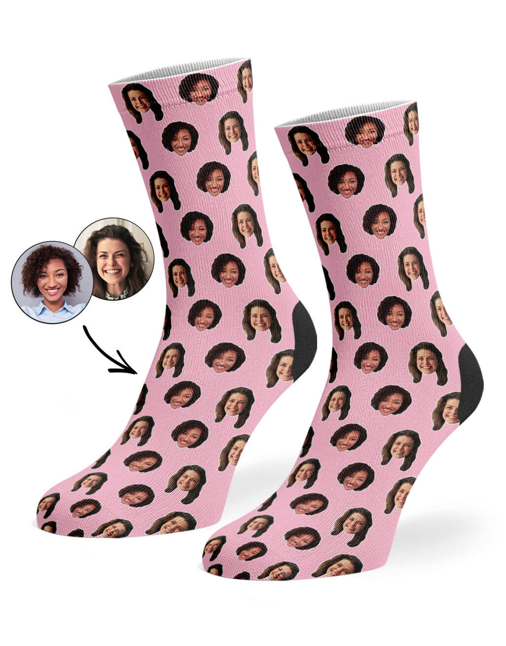 Custom Best Friend Face Pattern Socks