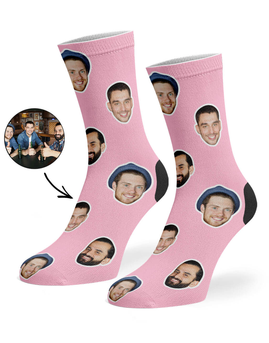 Best Friend Face Socks With Your Own Photos