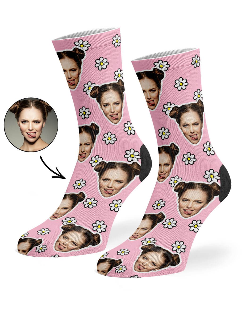 Daisy Photo Socks