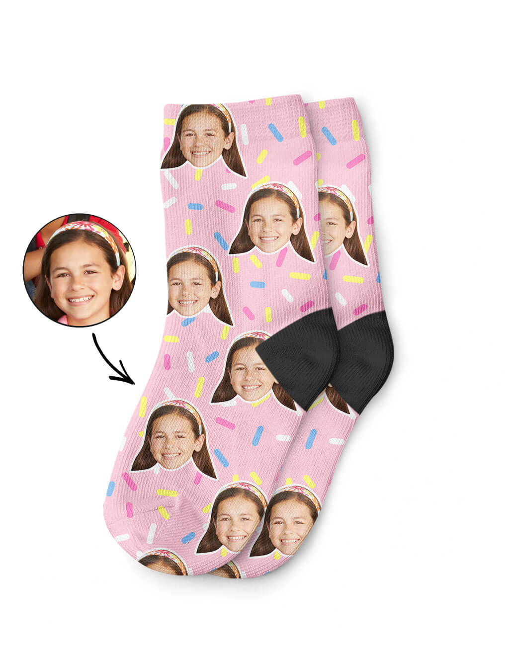 Donut Sprinkles Kids Socks