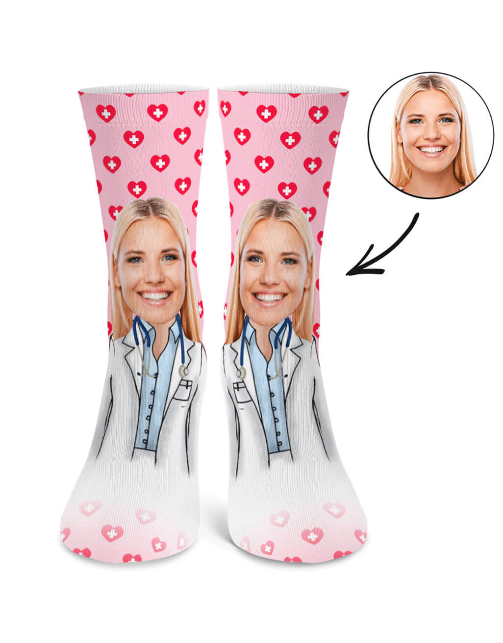 Female Doctor Me Socks Gift