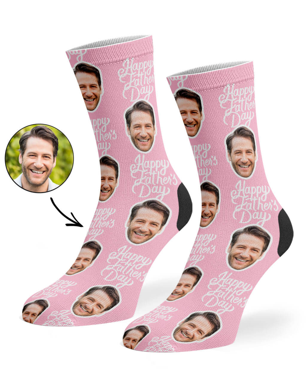 Baby Pink Father's Day Socks