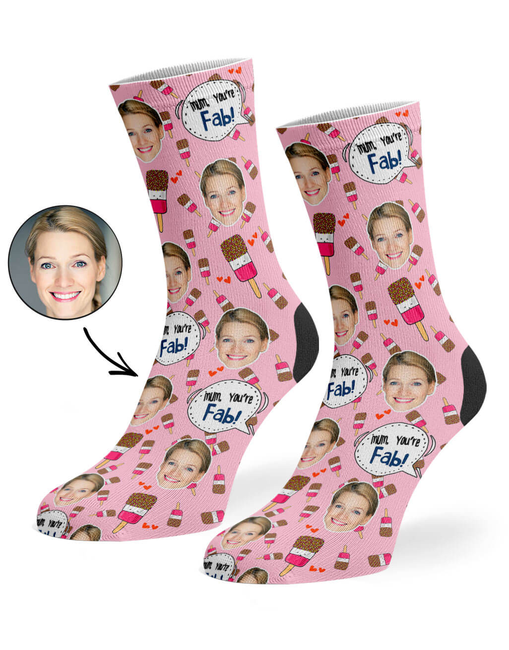 Personalised Mum You're Fab Socks