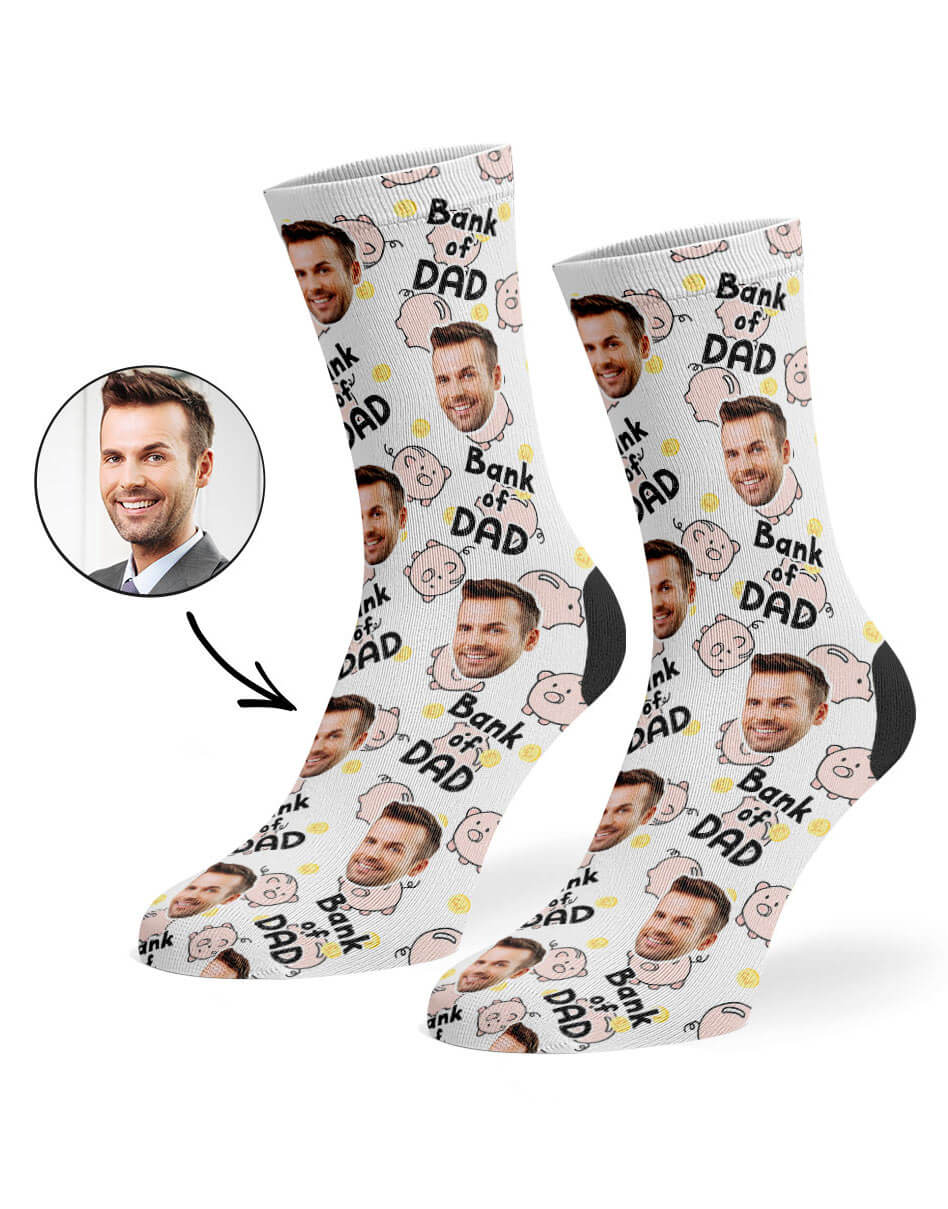 Custom Face Bank Of Dad Socks