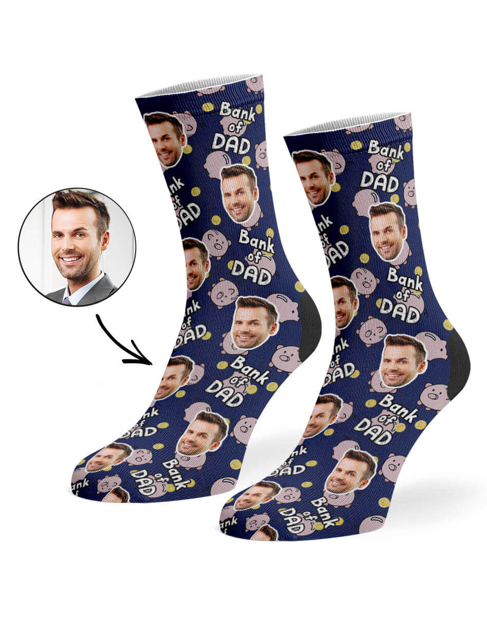 Bank Of Dad Photo Socks