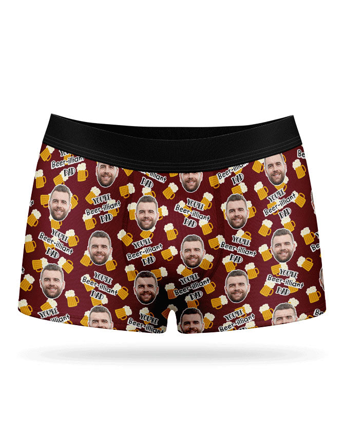 Custom Beer-illiant Dad Boxers