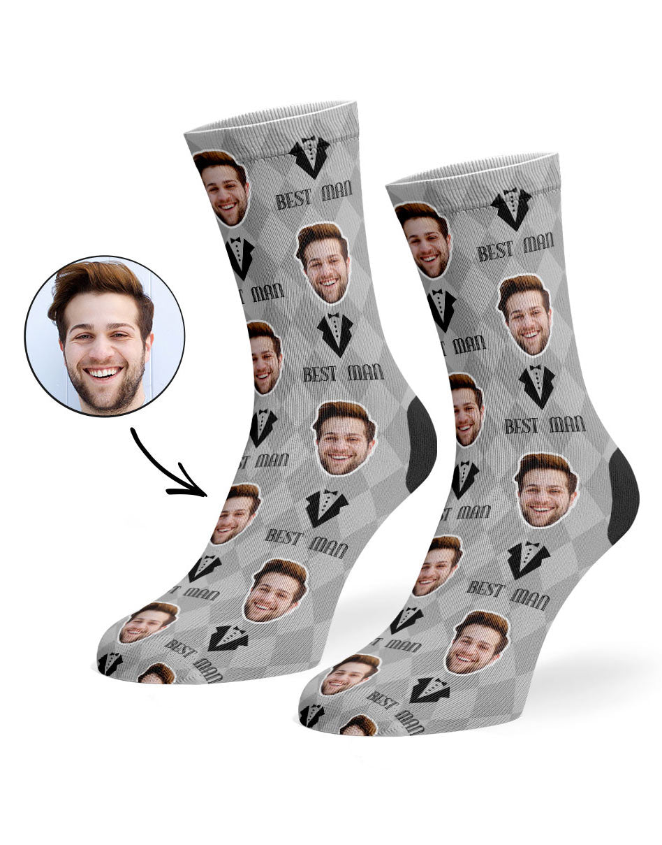 Unique Best Man Face Socks