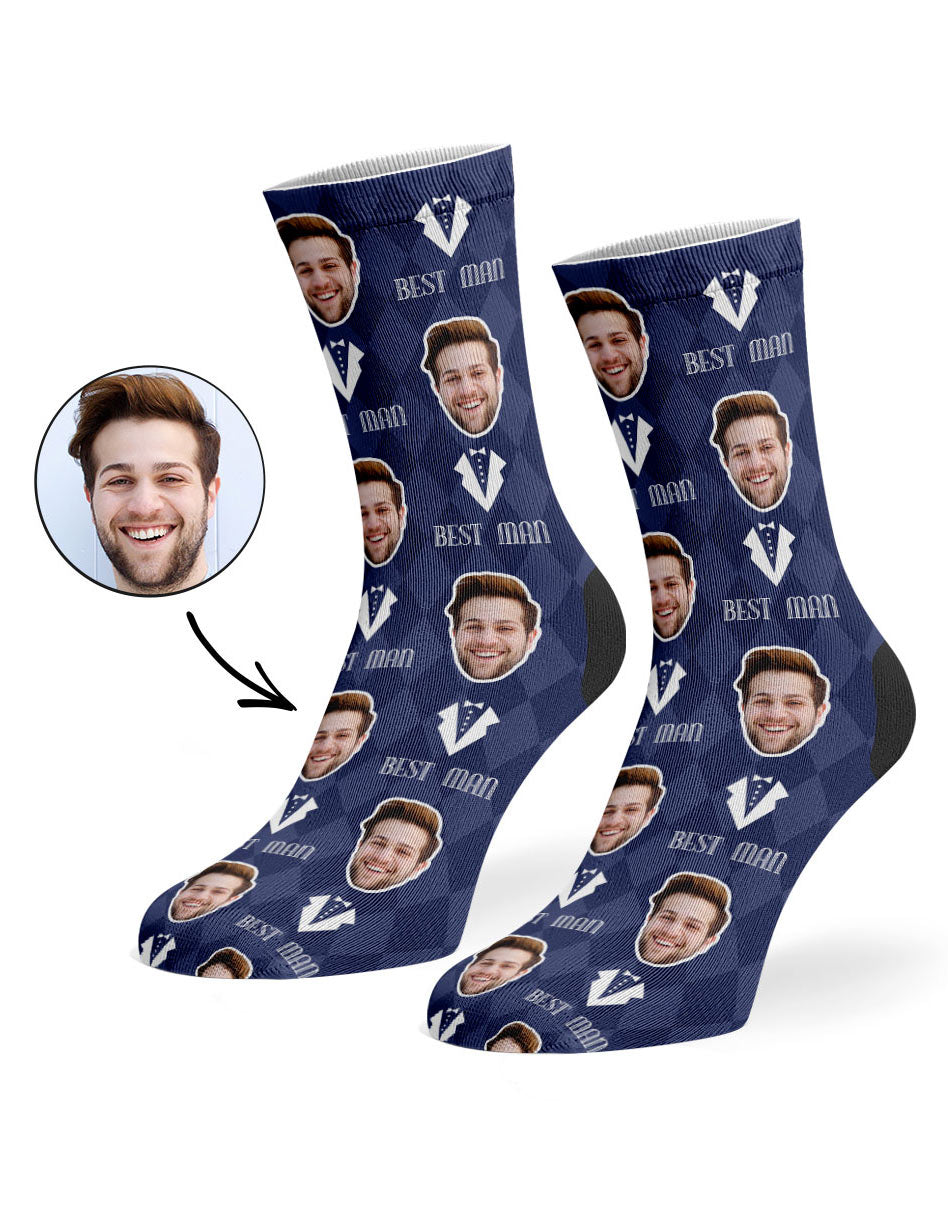 Best Man Face Custom Socks