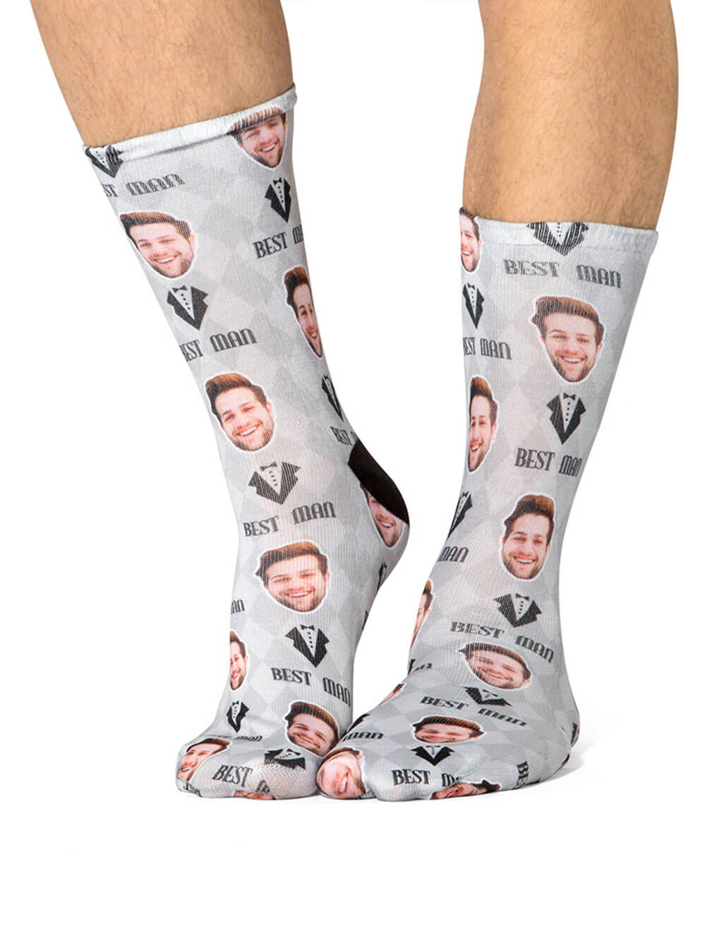 Best Man Face Socks