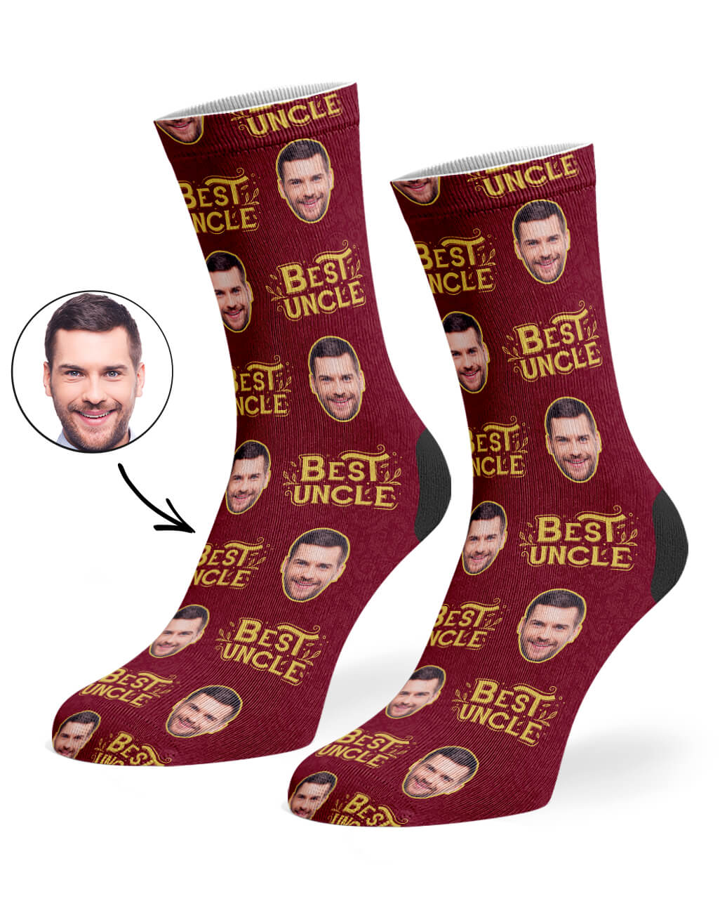 Best Uncle Photo Socks