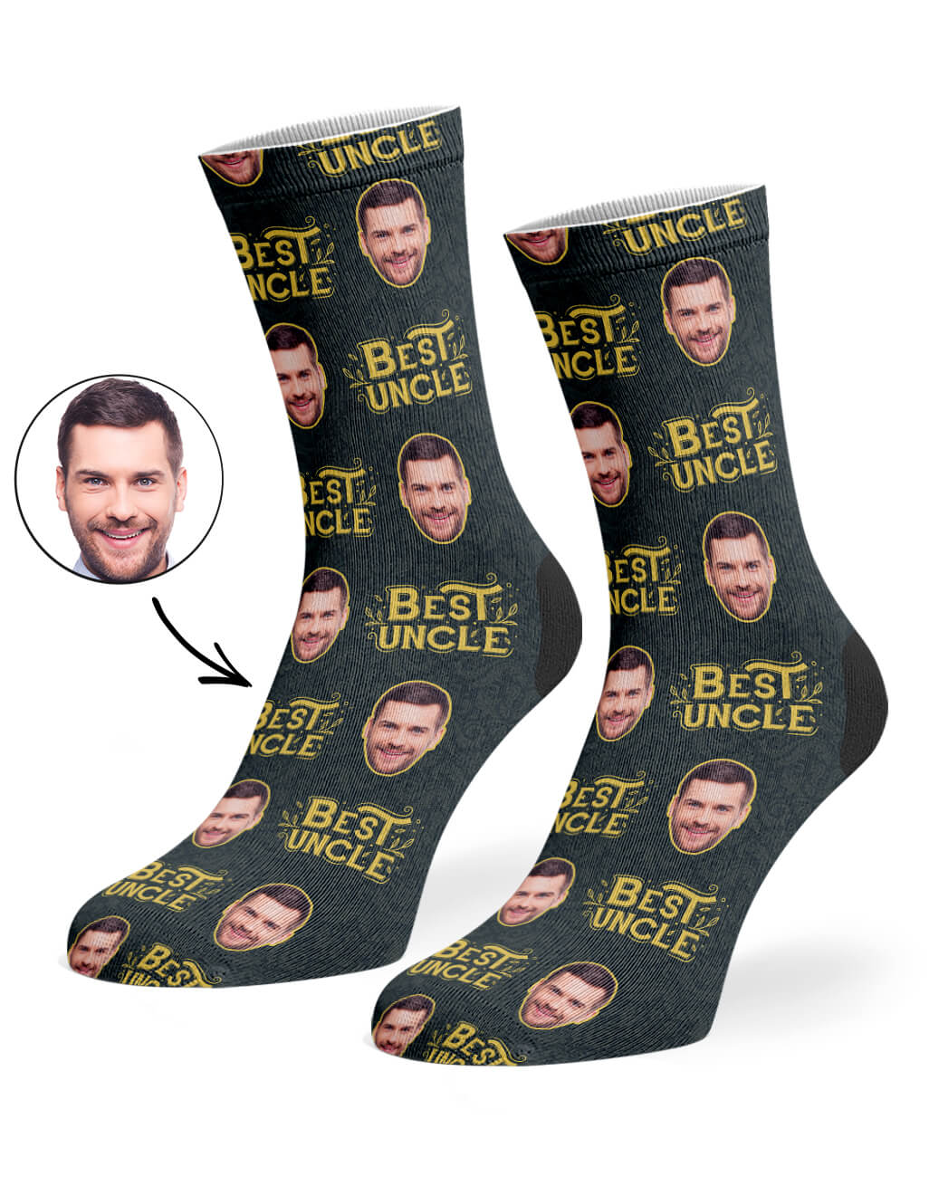 Best Uncle Face Socks