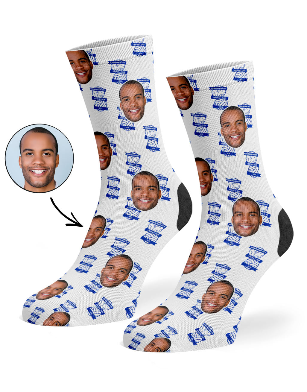 Birmingham City Face Socks