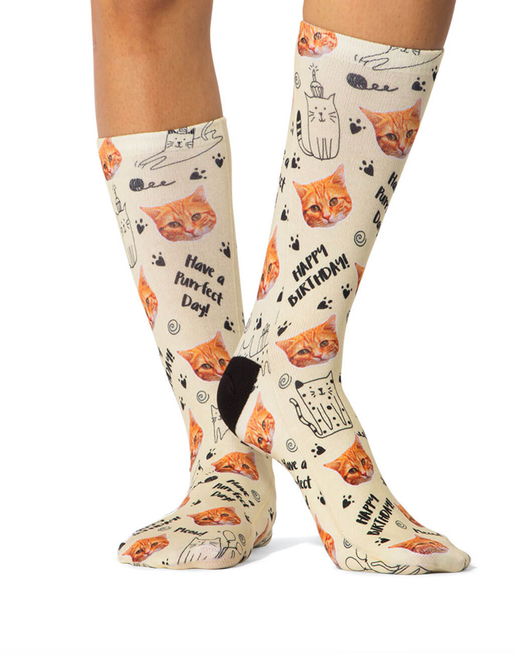 Birthday Cat Socks