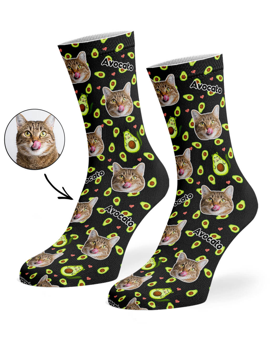 Custom Avocato Socks