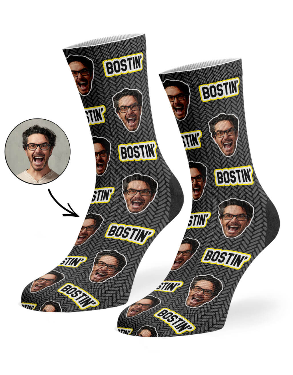 Personalised Bostin' Socks