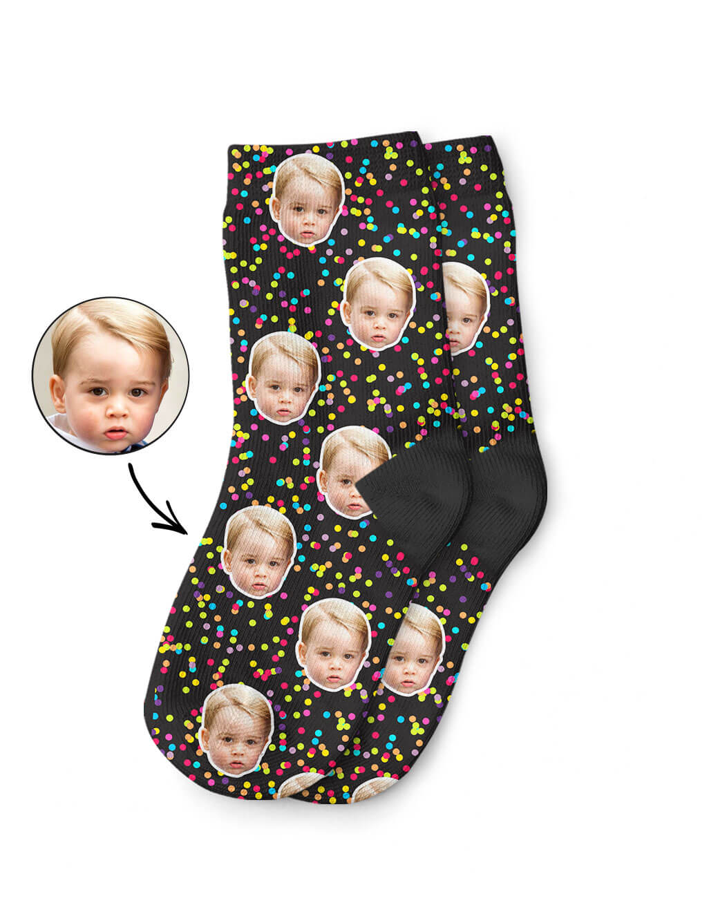 Custom Colourful Kids Socks