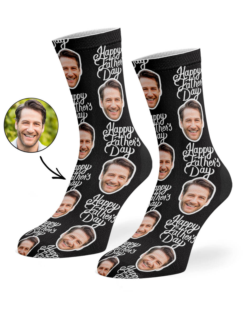 Black Father's Day Socks