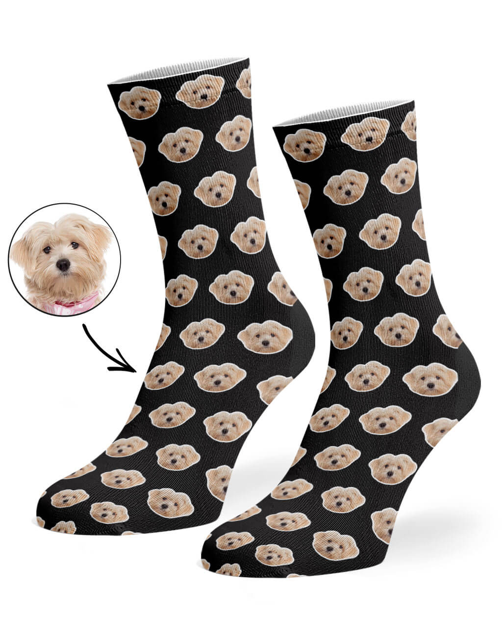 Your Dog's Photo Pattern Socks