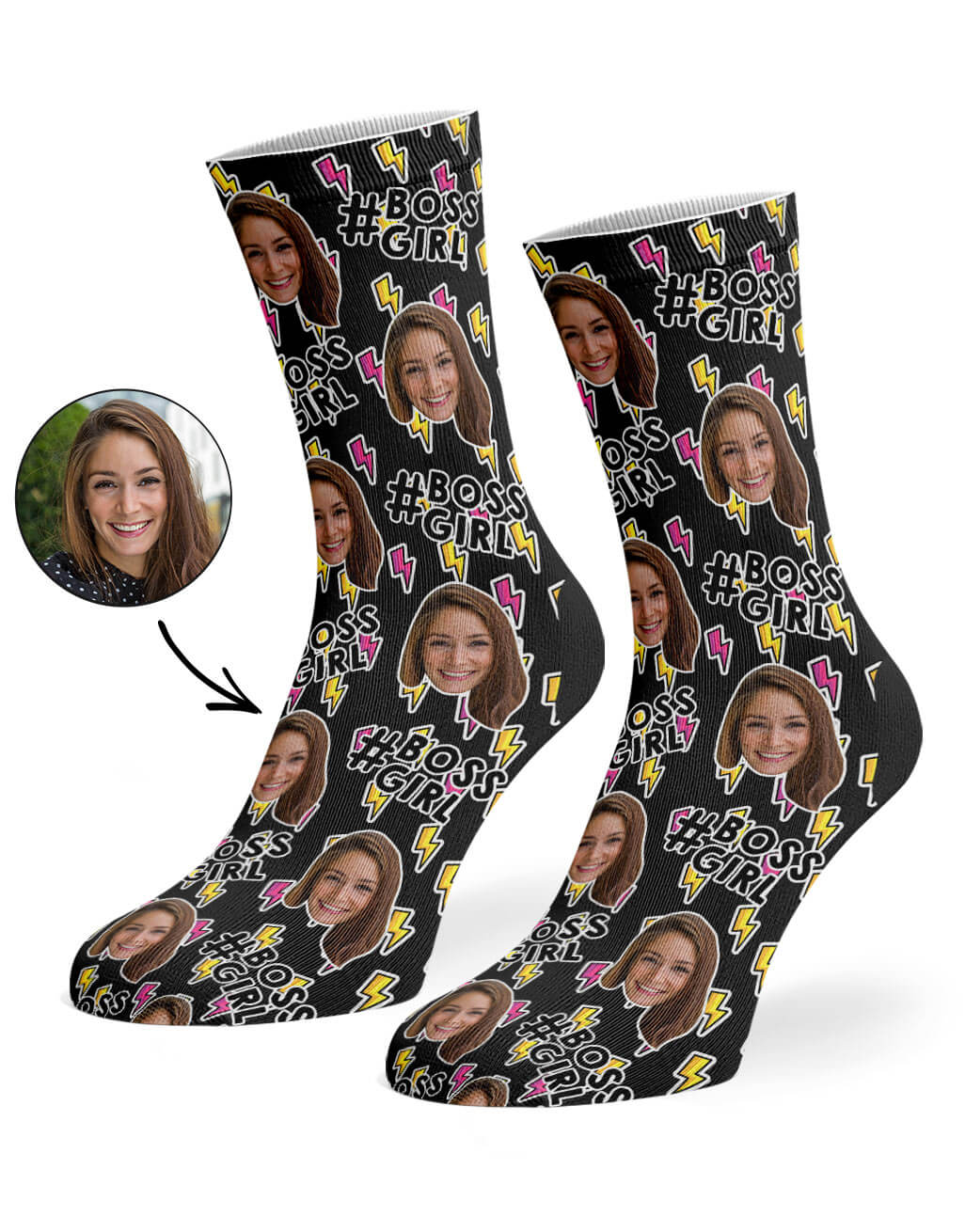 Black Boss Girl Socks