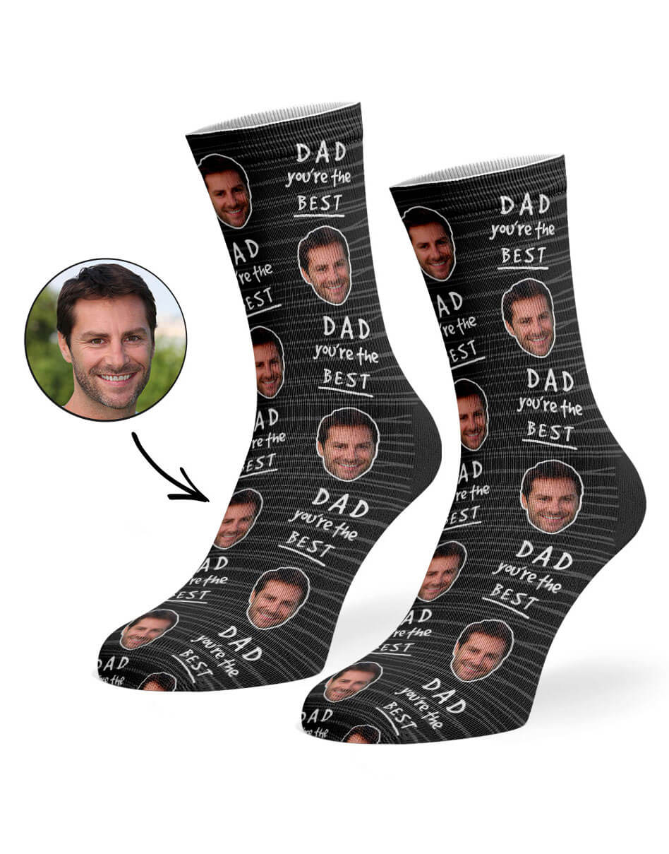 Dad You're The Best Photo Socks