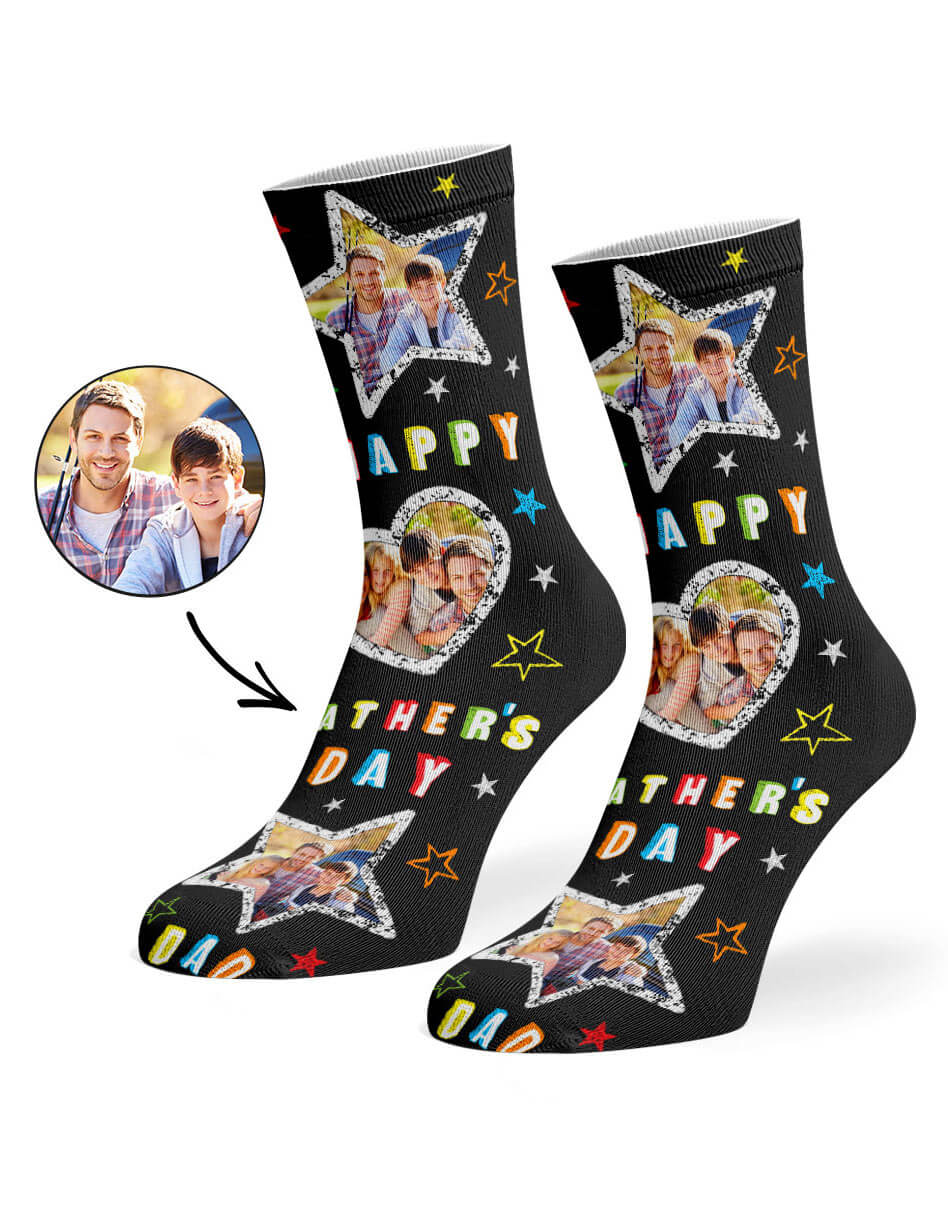 Custom Father's Day Collage Socks