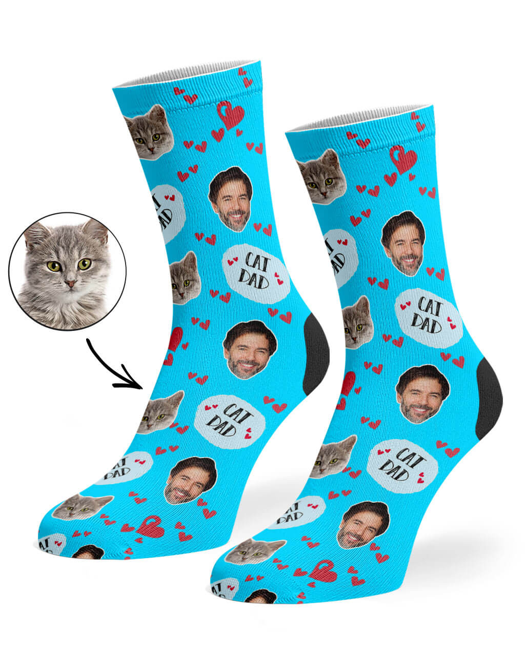 Cat Dad Socks