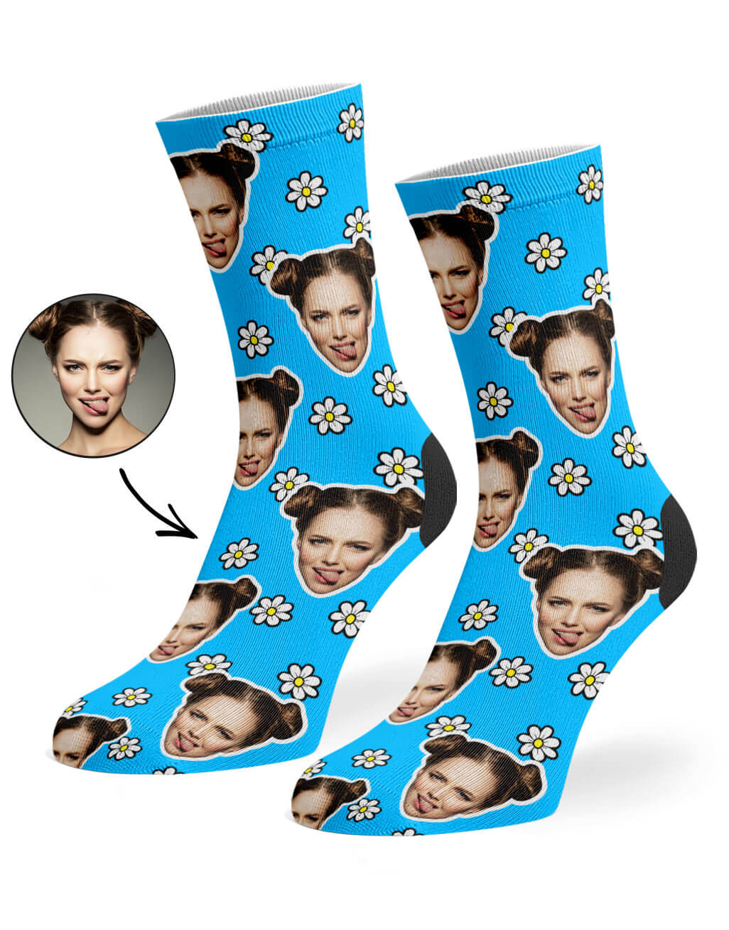 Daisy Face Socks