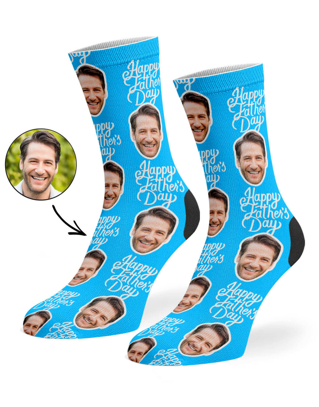 Father's Day Face Socks