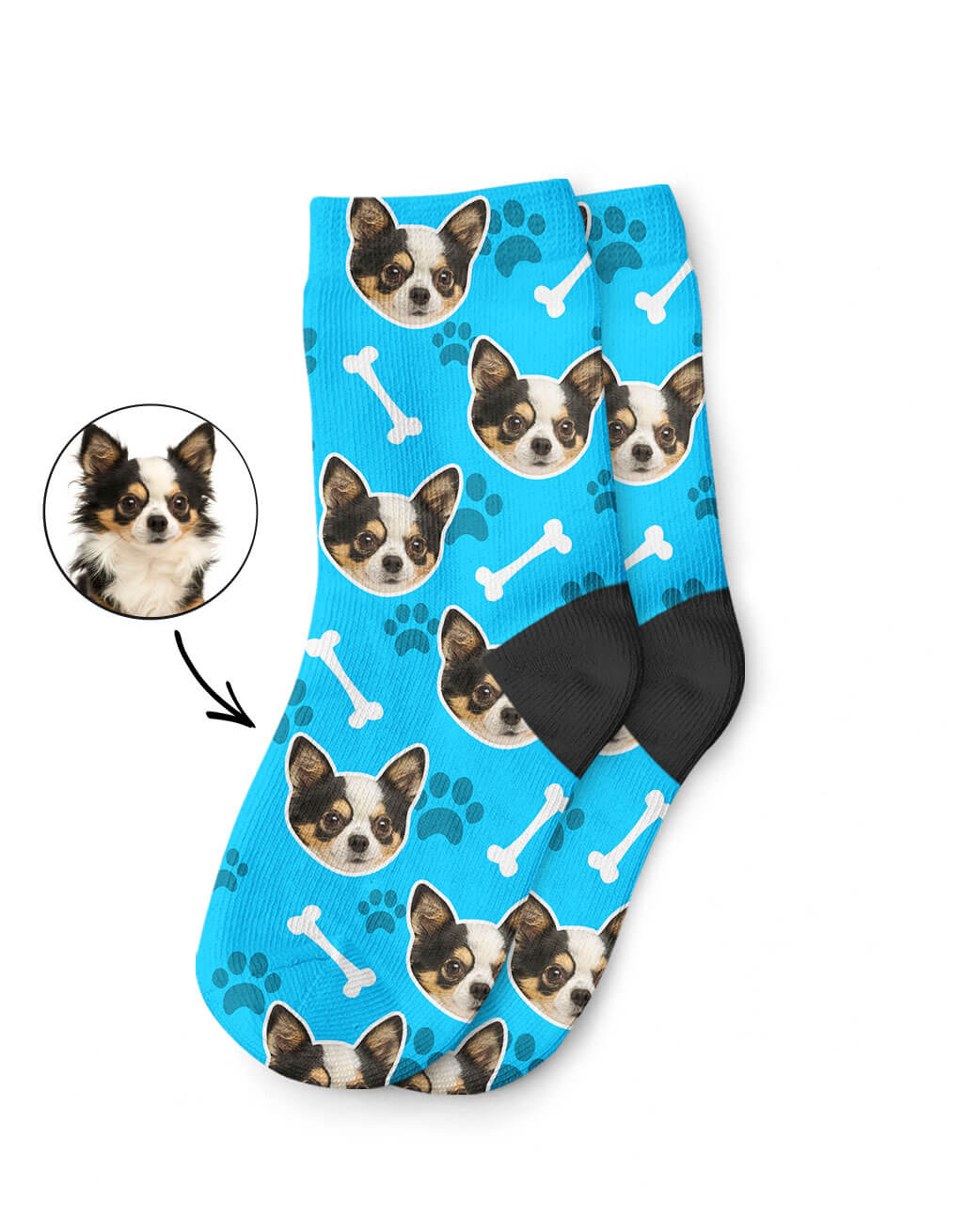 Your Dog On Kids Socks