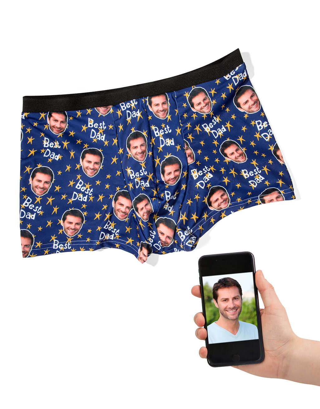 Best Star Dad Photo Boxers