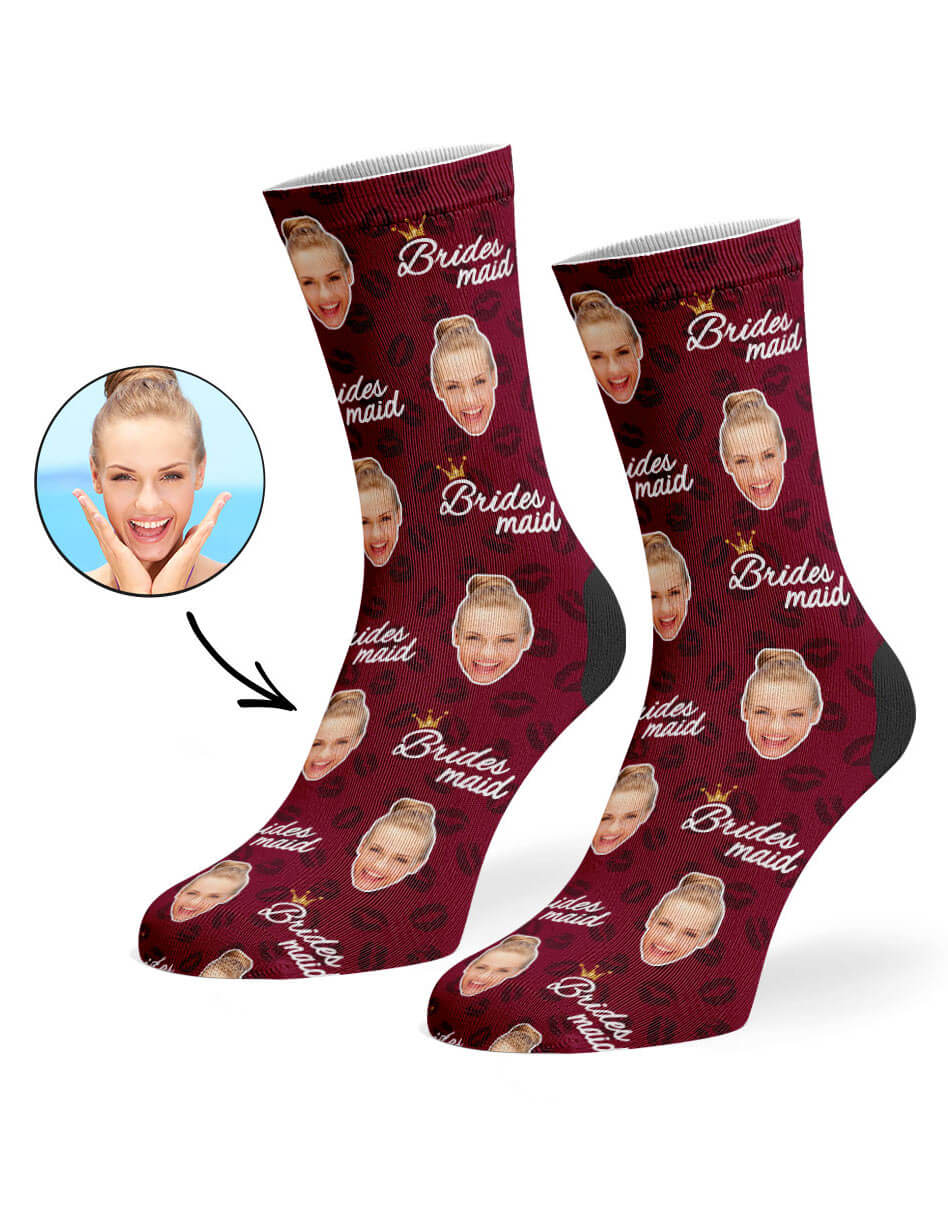 Bridesmaid Socks With Own Photo