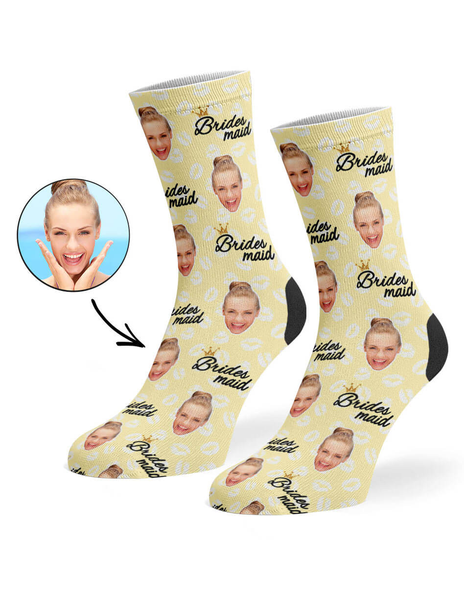 Bridesmaid Custom Photo Socks