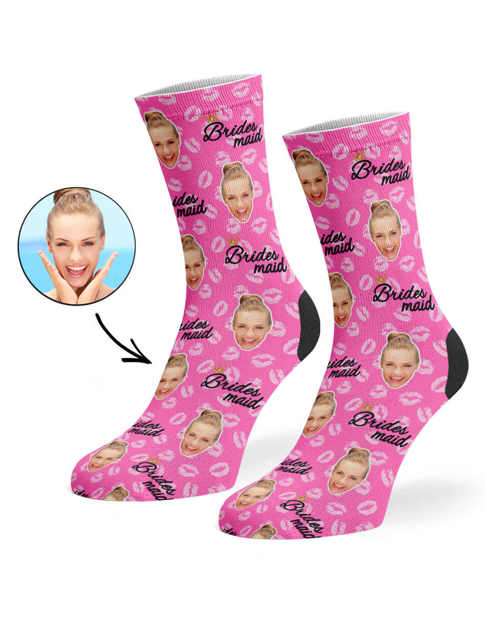 Pink Bridesmaid Socks