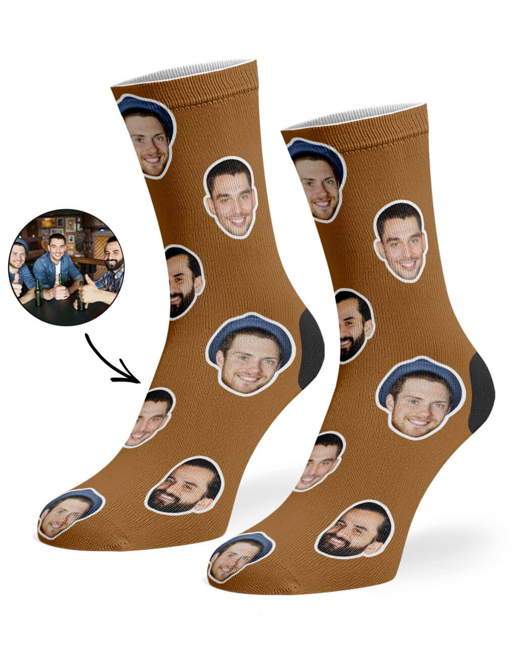 Funny Best Friend Face Socks