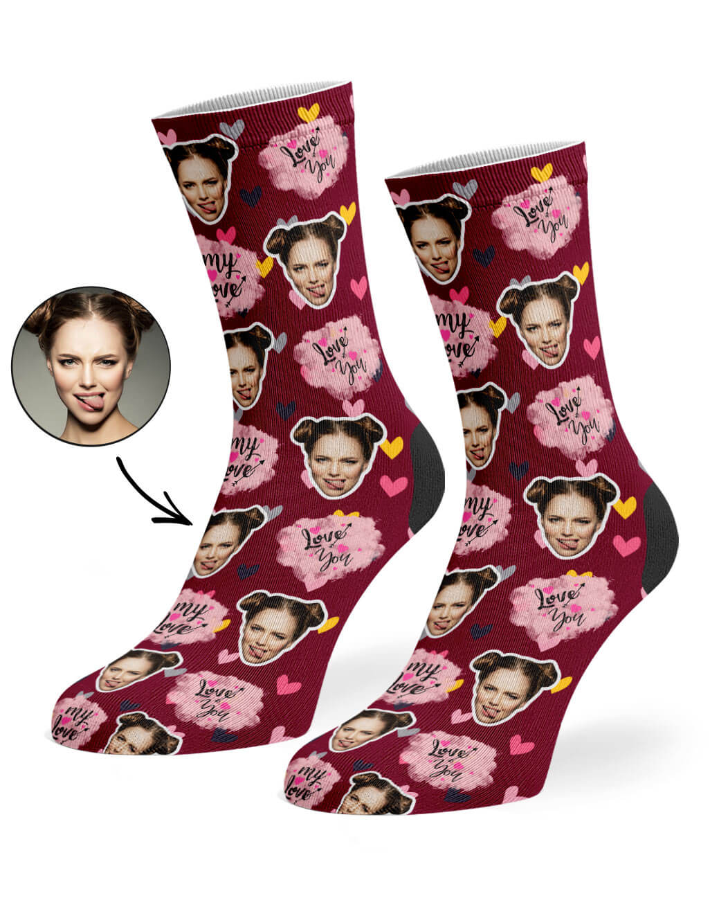 My Love Valentines Socks