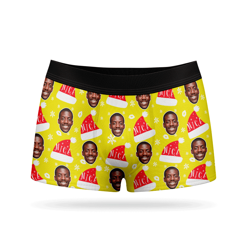 Personalised Nice List Boxer Shorts