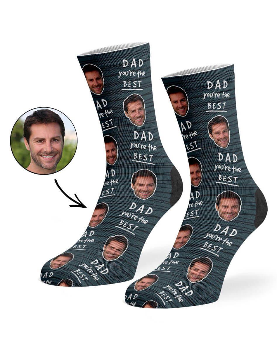 Custom Dad You're The Best Socks