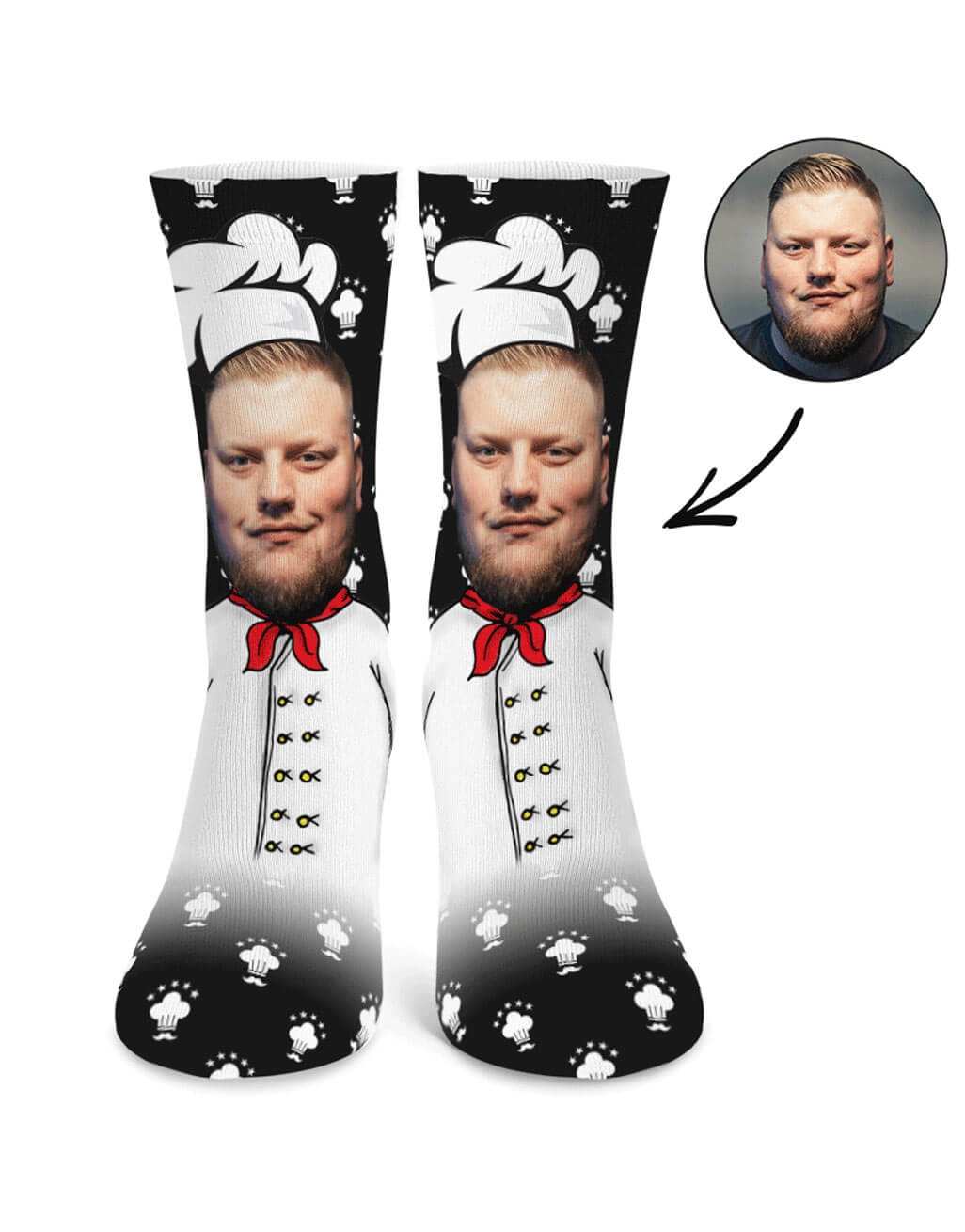 Chef Me Face Socks