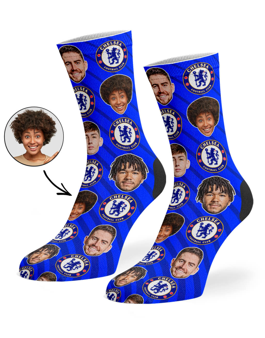 Unique Chelsea Player Socks