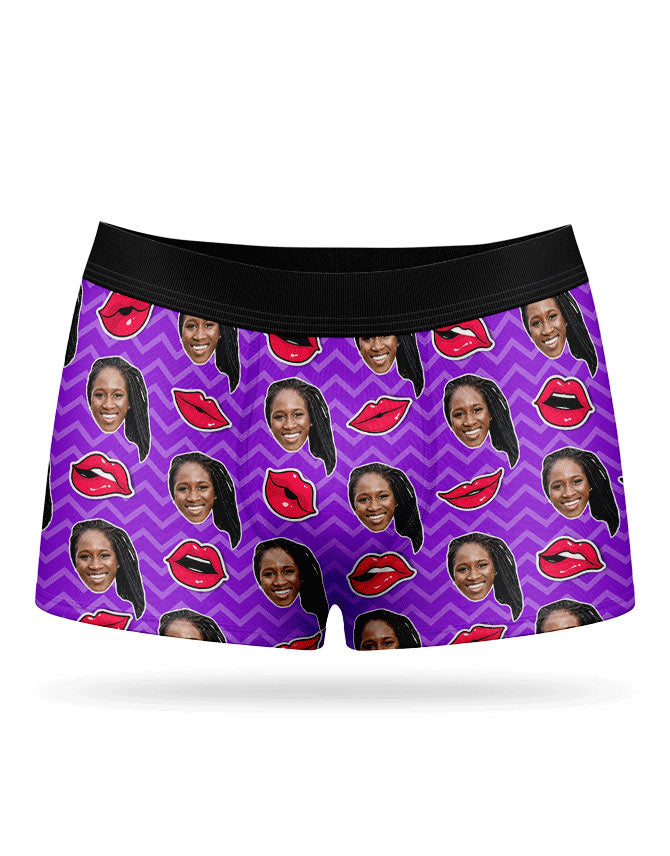 My Face On Comic Lips Boxer Shorts