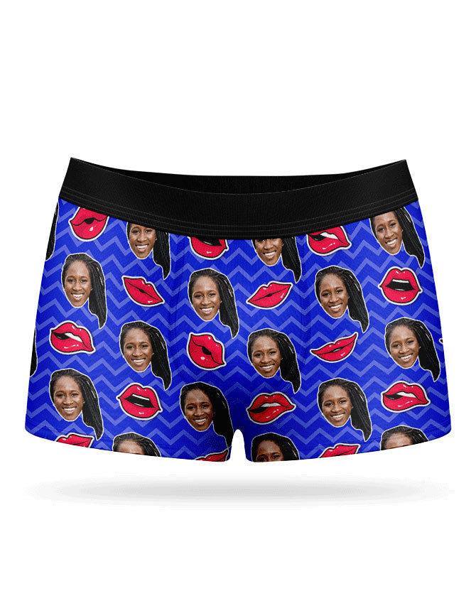 Your Face On Comic Lips Boxer Shorts