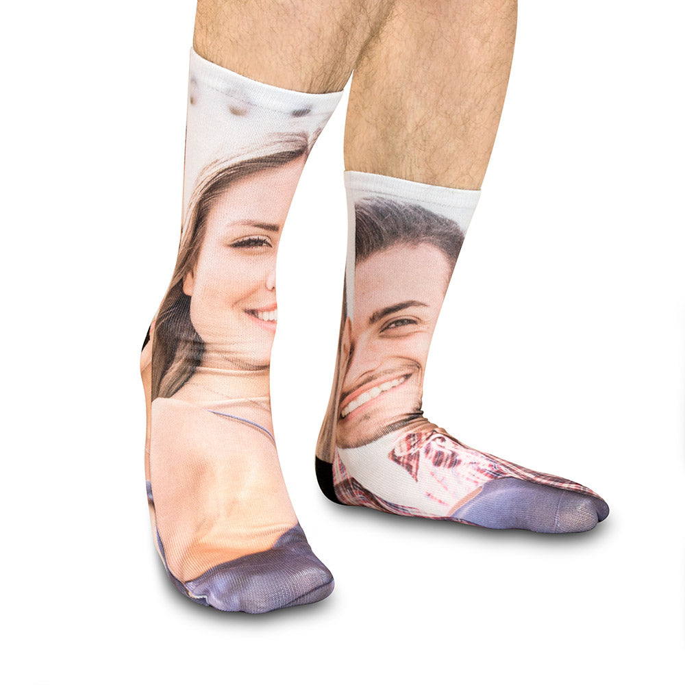 Couples Photo On Socks