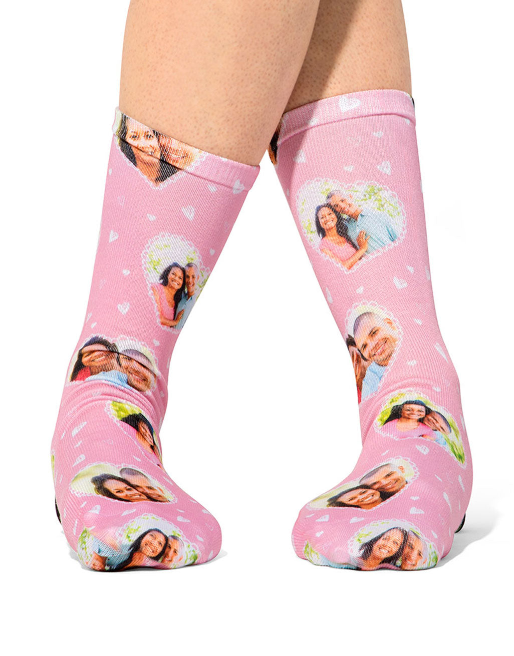 Cute Heart Collage Socks