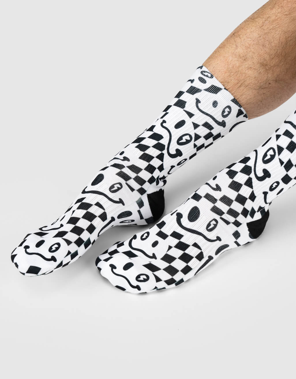 Chequered Smiley Socks