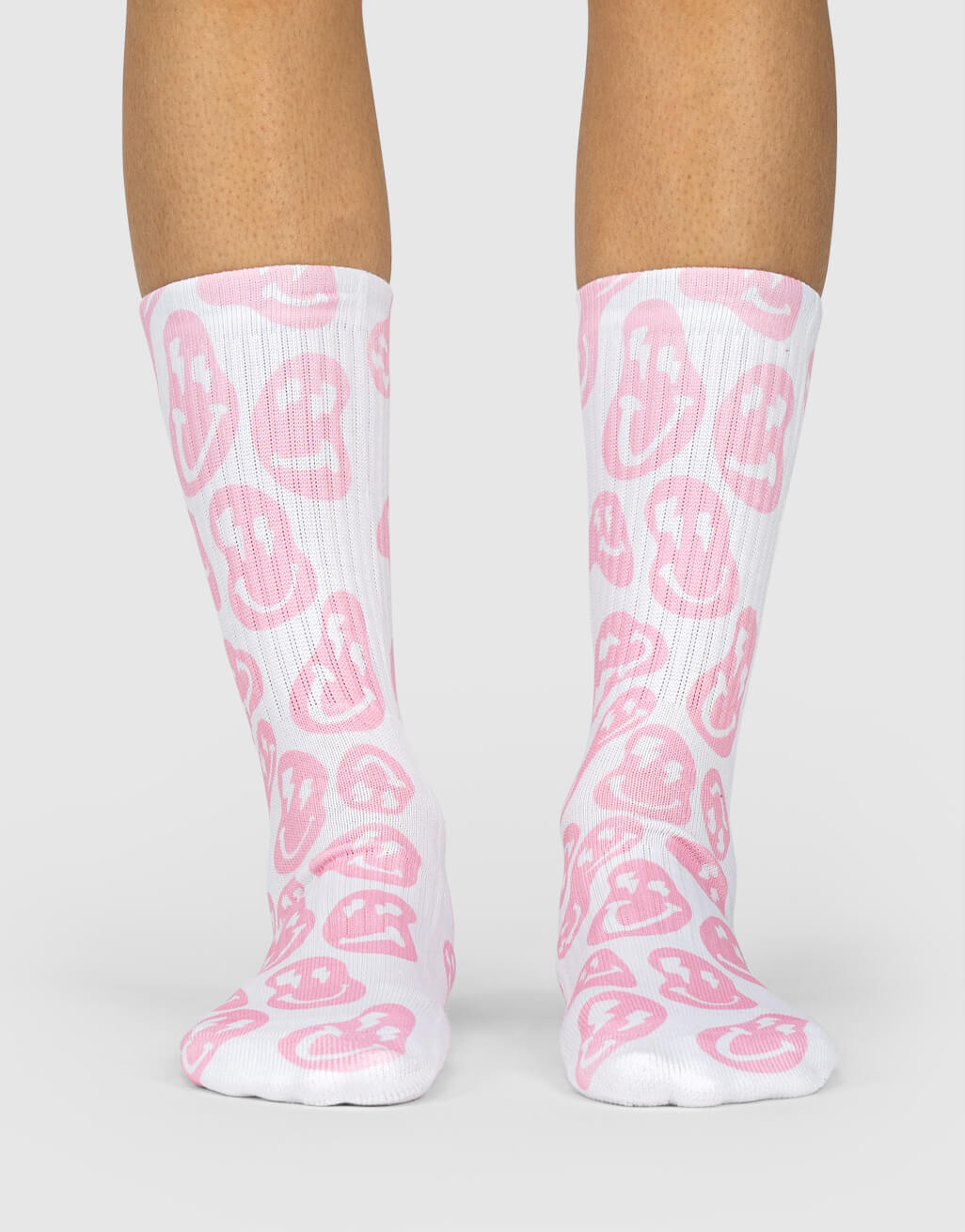 Pink Smiley Socks