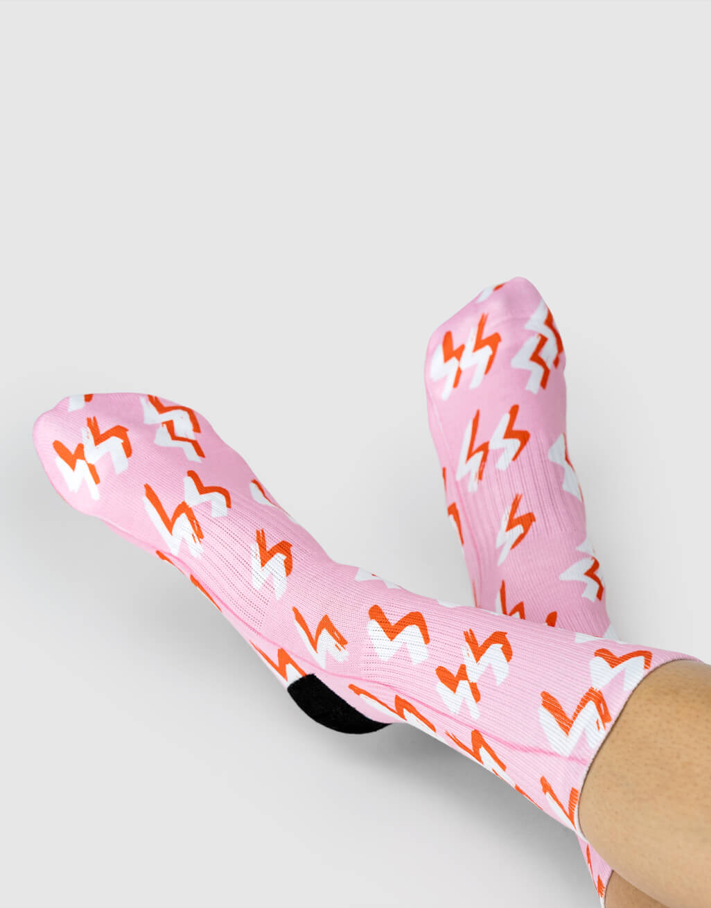 Pink Bolt Socks