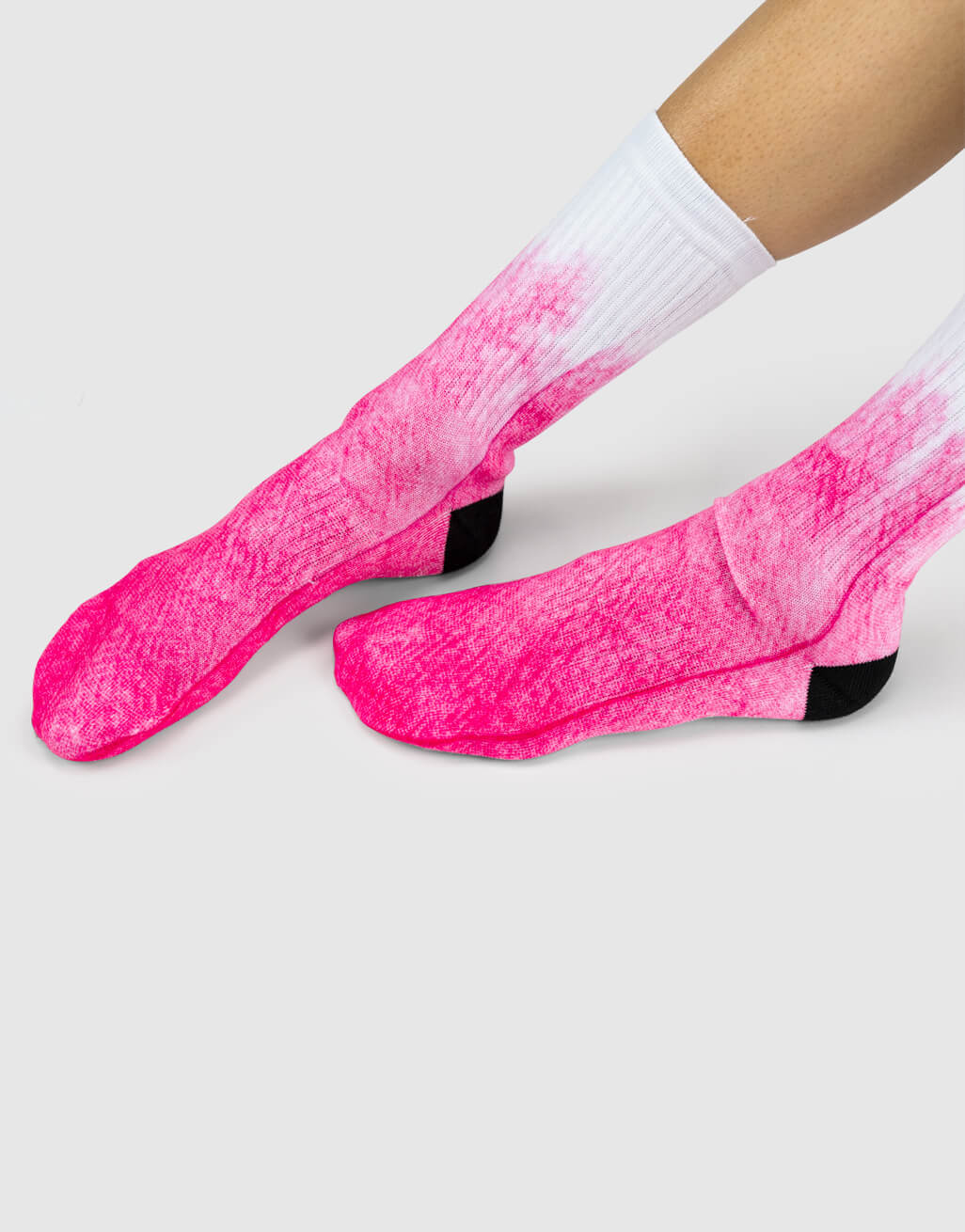 Pink Half Dye Socks