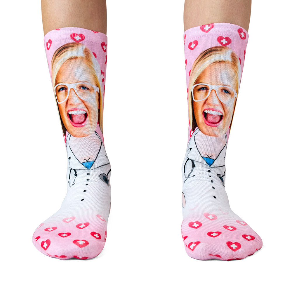 Personalised Female Nurse Me Socks